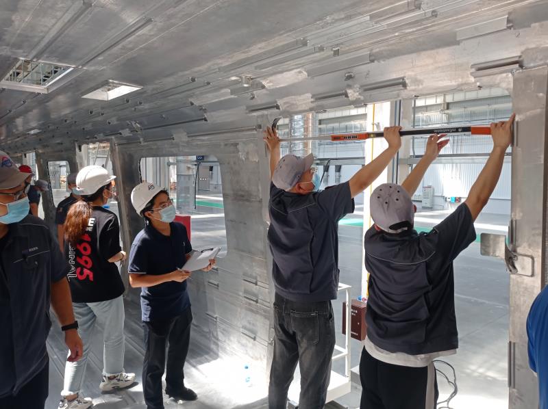紹興軌道交通1號線項目首臺車體通過裝備集團首件鑒定